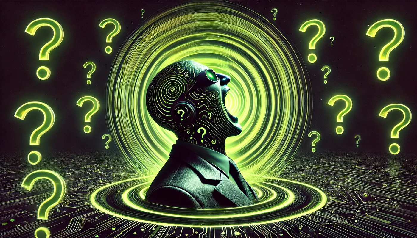 Portal headphones neon portrait